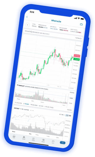 Live portfolio dashboard van de Vlot Bezitteraat crypto trading app
